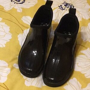Ladies Black Rain Boots